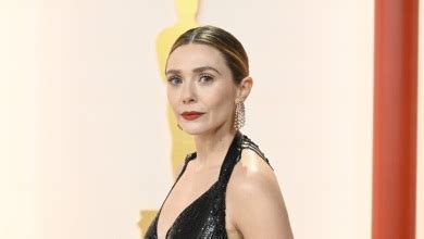 elizabeth olsen boobs|Elizabeth Olsen Goes Dark in Givenchy Naked Dress on Oscars。